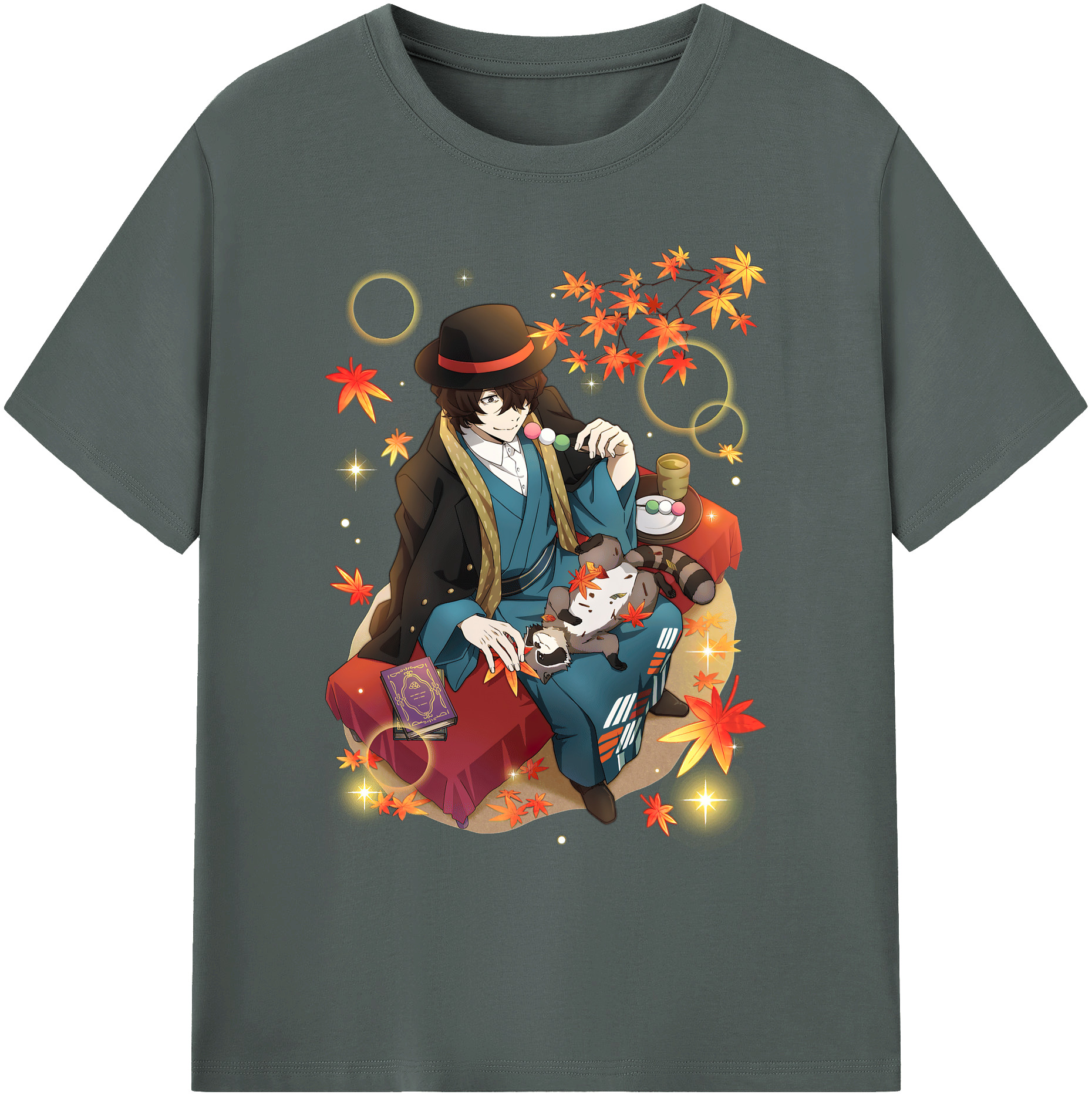 （画像用） 文豪ストレイドッグス Bungo Stray Dogs 綿100％ メンズ半袖Tシャツ｜肌触りやわらか＆通気性